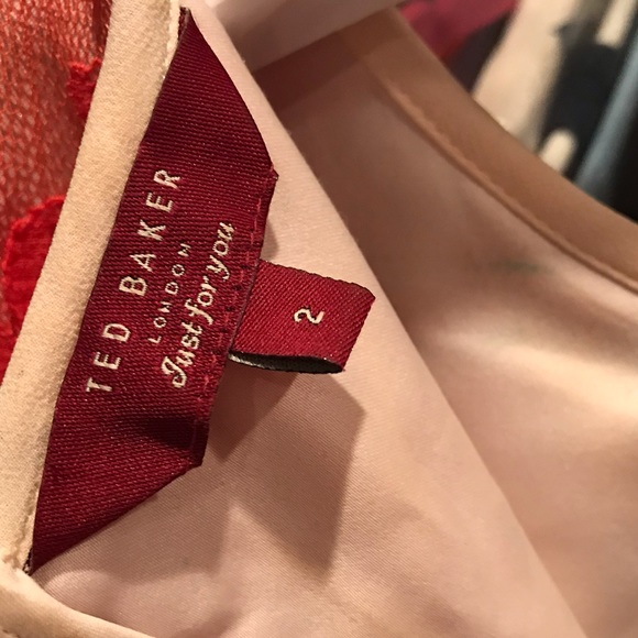 Ted Baker pink/coral Dress - Picture 7 of 8